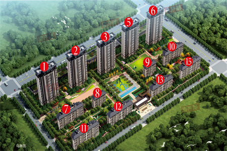 重大捡漏金融绿地城3室2厅2卫42万107m2毛坯出售